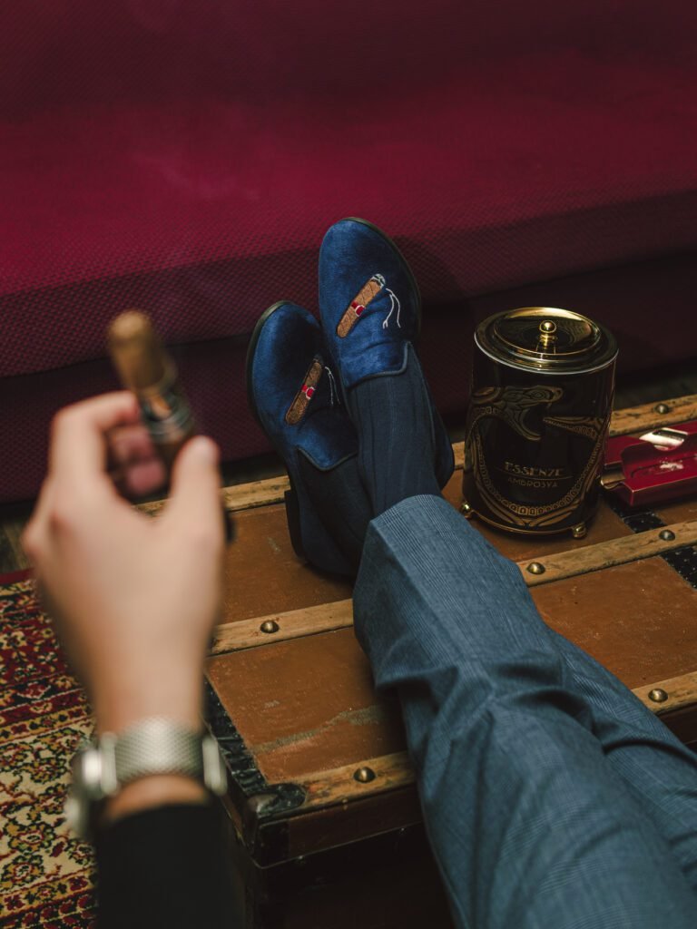 Lifestyle Cigar + Shoes Photo
