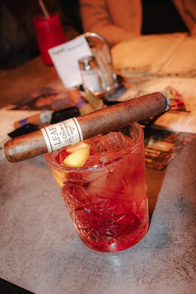Negroni and Cigar